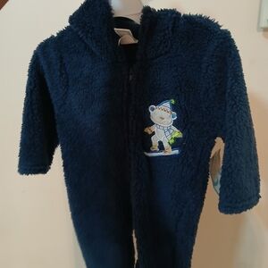 Cozy Navy Blue Kids One Piece